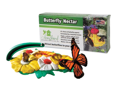 Butterfly Feeder And Nectar Set